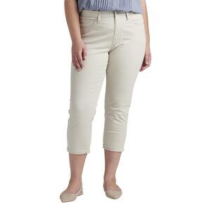 Jag Jeans Plus Size Cecilia Capris Stone 22W (42"" Waist) 24